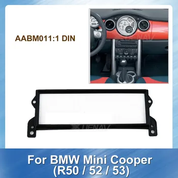 Carro Rádio Fáscia Instalar Guarnição Estéreo Moldura do Painel Tampa do Kit para BMW Mini Cooper R50 R52 R53 Carro Traço Leitor de DVD Painel de Acessórios