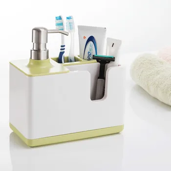 A moderna multifuncional de armazenamento loção de detergente em garrafas, máquinas de lavar pincel de esponja, cozinha, utensílios de limpeza de armazenamento