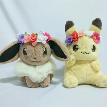 Pokemon Pikachu e Eevee Páscoa limitada brinquedo de Pelúcia boneca brinquedo de pelúcia boneca de presentes de Aniversário para crianças de presente de Natal dia das bruxas