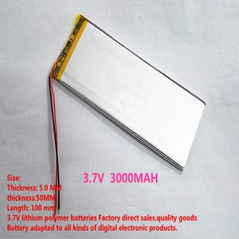 1PCS frete grátis bateria de polímero de Lítio 3000MAH 0550100 5050100