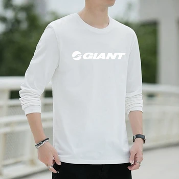 Outono Mens T-shirt 100% Algodão Manga Longa Slim T-shirt GIGANTE Macho de Alta Qualidade casual t-shirt branco Plus size 6XL