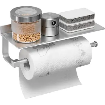 Casa de banho de Alumínio, Rolo de papel Higiénico Suporte de Papel de Parede de Cozinha Toalha de Bathware Cremalheira do Armazenamento