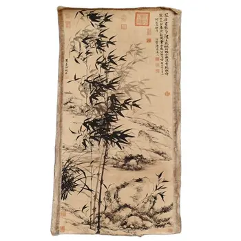 Chinês antigo de caligrafia e pintura de Shitao de bambu decoração coleção