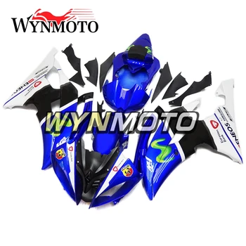 ABS, Injeção de Plásticos Completo Carenagens Para Yamaha YZF R6 Ano 2008 - 2015 08-15 2016 16 Moto Carenagem Kit Azul Royal Cobre