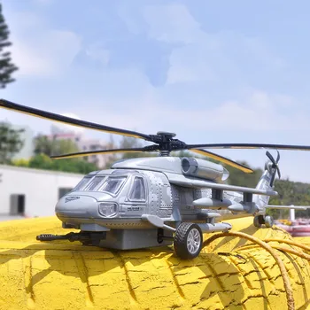1:72 Liga de Puxar para Trás Helicóptero Armado Modelo,Novo Helicóptero de Caça de Brinquedo,Simulação de Som e Luz de Aeronaves,Frete Grátis