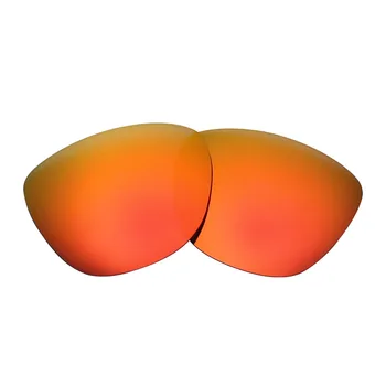 3 Pares de SNARK Anti-risco POLARIZADA de Substituição de Lentes para Oakley Frogskins Óculos de sol Prata Titânio e Gelo Azul & Vermelho Fogo