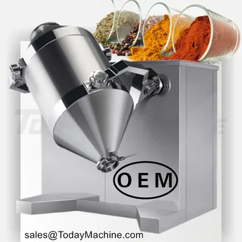 3D Rotary Misturador de Tempero em Pó Matcha Sabor de sorvete Mistura de Pó Máquina de