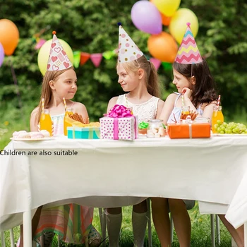 8Pcs de Papel, Folha de Ouro Feliz Festa de Aniversário do Cone Chapéus para Adultos e Crianças Decoração do Partido