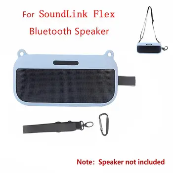 Para B Ose Speake de Áudio Portátil Case Silicone Capa Protetora Para B Ose Soundlink Flex compatível com Bluetooth alto-Falante Acessórios