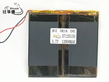 Li-Po 3.7 V 12000mAh 37125130 de Polímero de Lítio Li-Po li Bateria Recarregável de íon de células Para Mp3 MP4 MP5 em seu GPS
