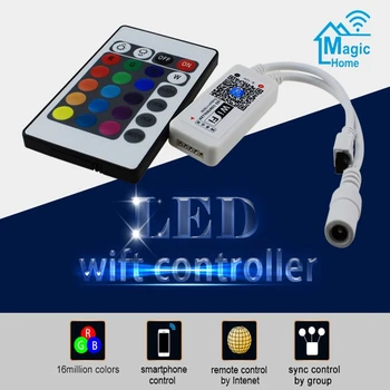 16Million cores wi-Fi RGB/ led RGBW controlador de smartphone controlar a música e o modo de temporizador magia casa wifi controlador led