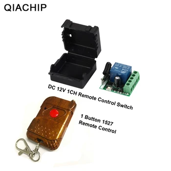 QIACHIP 433Mhz Universal sem Fio RF Controle Remoto Interruptor da C.C. 12V 10A 1CH Relé Módulo Receptor e 433.92 Mhz Controles Remotos