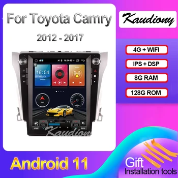 Kaudiony Android 11 Para Toyota Camry 2012-2018 Auto-Rádio de Navegação do GPS do Carro DVD Player Multimídia wi-FI de Vídeo DSP 4G Estéreo