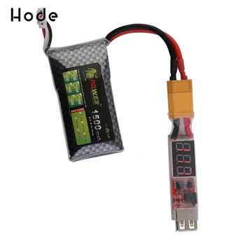 2-6 de Lítio, Bateria de Lipo XT60 Plug USB 5V Carregador de Módulo Conversor Adaptador