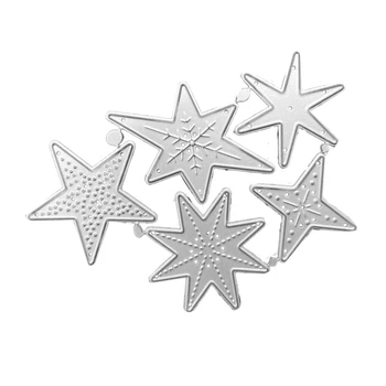 594C Estrelas cortantes Relevo Corta para Cartão de Aniversário de Fazer Decoração de Natal