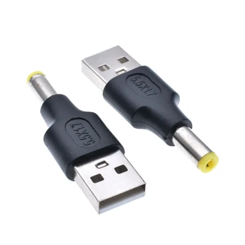 1pc do Poder de USB Plugue Conversor Para 5.5*2.5 4.0*1.7 5.5*1.7 2.5*0.7 3.0*1.1 mm DC Adaptador de Conector para Roteador Mini Ventilador de alto-Falante