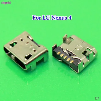 cltgxdd 3PCS/Lote Para LG Optimus L4 E440 E445 E960 Nexus 4 conector Micro USB Carregar Soquete de Tomada de Carga Conector de Porta