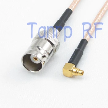 10pcs 6in MMCX masculino ângulo direito para BNC fêmea jack RF conector do adaptador de 15CM de Antena coaxial cabo de RG316 cabo de extensão