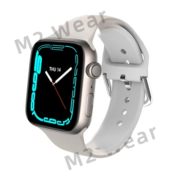 IWO S7 Smartwatch 1,75 polegadas NFC Homens Inteligentes Assistir a Mulher de Chamada Bluetooth sem Fio de Carregamento Relógios à prova d'água Para android, iOS Telefone