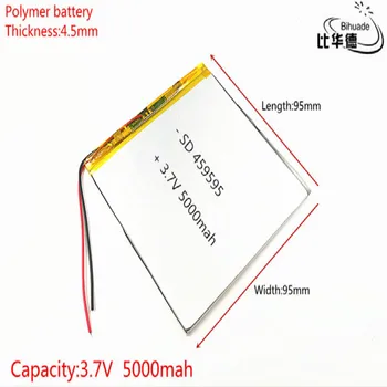 3,7 V,5000mAH 459595 (polímero de íon de lítio de bateria) bateria de iões de lítio para o pc da tabuleta de 7 polegadas, 8 polegadas a 9 polegadas