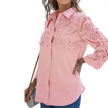 Moda Senhoras Blusa De Cor Sólida 6 Cores De Blusa Elegante, Charmosa Camisa Das Mulheres