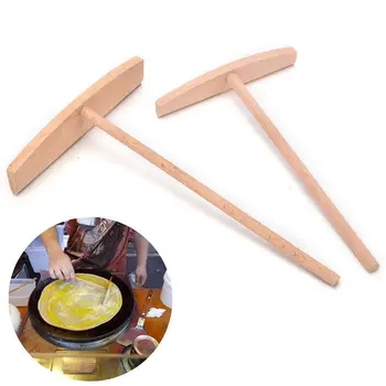 1 peça de Madeira Crepe Maker Panqueca Massa Espalhador Vara de Cozinha em Casa Tool Kit DIY Usar 2 Tamanhos