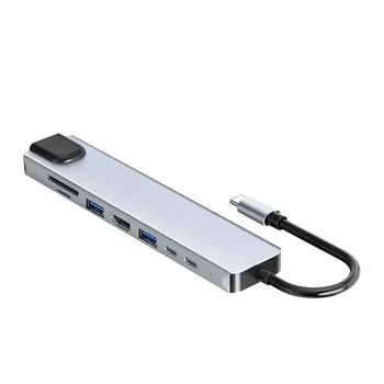Hub USB com o Expansor da Porta USB Compatível com o Divisor com 87W PD Porta Ethernet RJ45 4K para Home Office