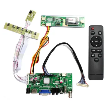 HD MI+VGA+2AV+USB+Áudio LCD Placa de Controlador para 17inch 1440x900 B170PW07 N170C2 LP171WP5 LM171W02-TLB2 Tela de LCD