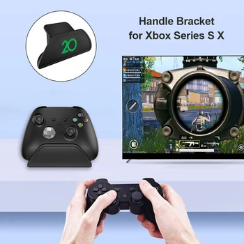 Jogo de Console de Suporte para o Xbox Série S X ONE / ONE SLIM/X UM Controlador de Display Dock Suporte Gamepad para a Montagem de Mesa de Suporte,