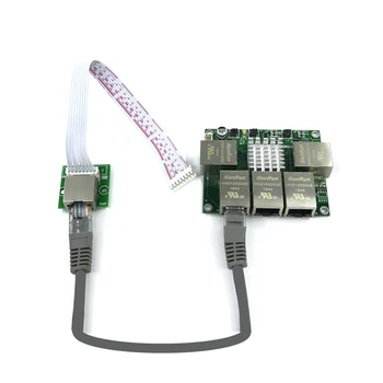 Ethernet Industrial Módulo Switch De 5 Portas Unmanaged10/100/1000mbps PCBA da placa do OEM de detecção Automática, o Portas de PCBA da placa do OEM da placa-Mãe