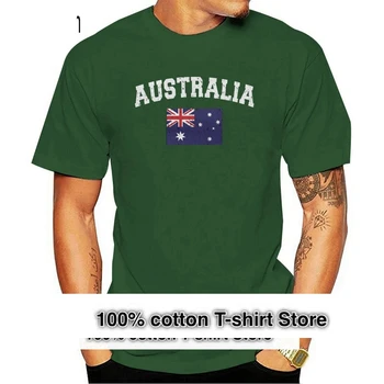 Angustiado Austrália Futebol de Bandeira - Nacionalidade Australiana Juniores T-shirt