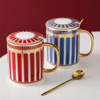 350ML Norte da Europa Estilo de Cerâmica, Canecas de café, caneca de Chá com Leite office Copos Copos de o Melhor Presente de aniversário