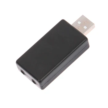 1pc Externo Mini USB 2.0 3D Virtual de 480Mbps 7.1 Canais de Áudio, Placa de Som Placa para Desktop do PC Notebook
