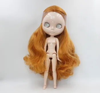 Frete grátis grande desconto RBL-708EJ DIY Nude Blyth boneca de presente de aniversário para menina 4color grande olho de boneca com o Cabelo bonito brinquedo bonito