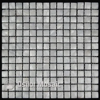 Branca convexa do padrão Chinês de 100% de água doce concha de madrepérola mosaico de azulejos para a decoração home da parede de azulejo 20x20 tamanho da microplaqueta
