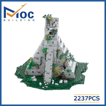 Famosa Civilização Maya Templo Tecnologia de Tijolos DIY Montado Interior do Modelo de Arquitetura de MOC Blocos de Construção de Brinquedo