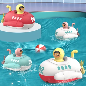 Banheira De Bebê Brinquedos Spray De Água Submarino Duche Piscina De Natação Natação De Brinquedos Para As Crianças Um Relógio De Brinquedo Barco A Remo Spray De Água Brinquedos