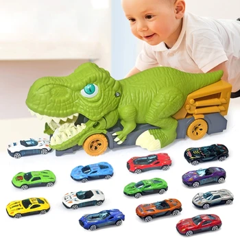 Crianças Dinosaur Truck Cena para JOGAR Brinquedo Liga de Carro Deslizante Criança Goodie Bag duplo Enchimento DropShipping