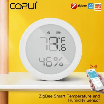 Tuya ZigBee Smart Sensor de Temperatura E Umidade Interior Higrômetro Com LCD Controle Remoto Tuya Concentrador Gateway de Casa Inteligente
