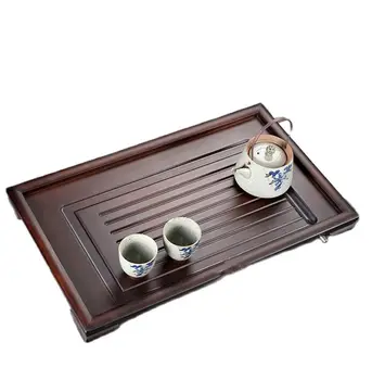 Bambu Bandeja de Chá de raiz de Armazenamento da bandeja de Kung Fu conjunto de chá Praça seca cerveja pequena de armazenamento de água de mesa de chá