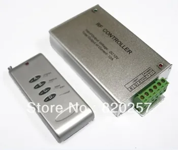 Frete grátis 12V/24V 4A*3 4key RF RGB Controlador Remoto Com Carcaça de Alumínio