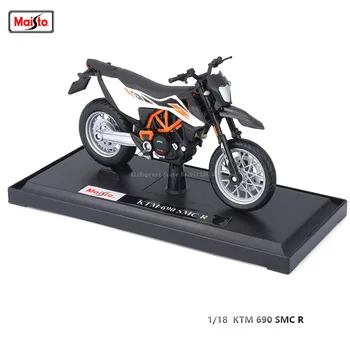 Maisto 1:18 KTM 690 SMC R Boutique Moto Oficial Genuíno Estático Fundição Modelo de Carro Coleção Brinquedo de Presente