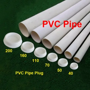 PVC Tubo/tubagem Plug 40/50/75/110/160/200 Silicona Rolhas de Borracha de Tubo de PVC Tampa de Extremidade Tampas de Protecção Buraco T Impermeável Plug