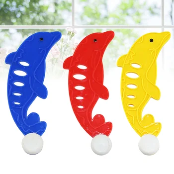 3pcs Forma de Golfinho Crianças Piscina de Mergulho Pegar as Crianças de Formação Acessório (Amarelo, Vermelho, Azul)