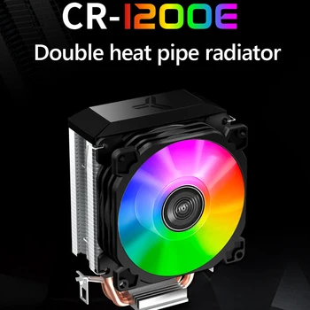 2023 Jonsbo CR1200E 9cm de Cooler 2 Tubo de Calor de Cobre Torre RGB 3 Ventiladores de Refrigeração para LGA 775/1150/1151/1155/1156 AM4/AM3+/AM2