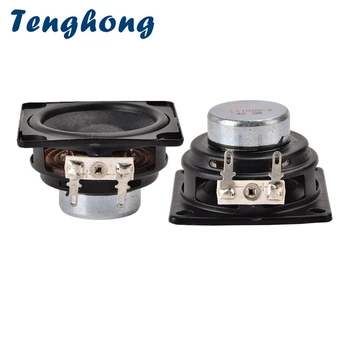 Tenghong 2pcs 4 ohms 8W colunas de Gama Completa 20 Core 53MM Portátil de alto-Falante de Áudio Octogonal de Borracha Borda Ímã de Neodímio de alto-Falante
