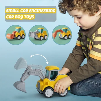 Crianças De Engenharia De Carro Brinquedos Escavadeiras Caminhão De Brinquedo Veículos De Construção Durável Melhor Presente Para As Crianças Educacional Diy De Construção De Brinquedo