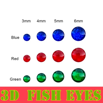 Acessórios adesivo de isca de Pesca olhos 4mm-5mm-6mm-8mm-10mm cada saco 300pcs/muita cor VERDE