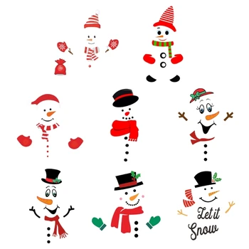Natal Boneco De Neve Desenhos Animados Ímã De Geladeira Adesivo De Geladeira Decorativo Decalque