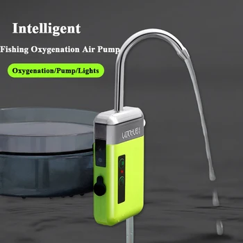 Sensor inteligente de Pesca Oxigenação Bomba de Ar Com Isca de DIODO emissor de Luz de Carregamento USB de Água Bomba de Oxigênio Exterior Ferramentas de Pesca